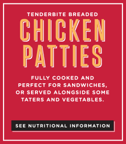 TENDERBITE BREADED CHICKEN PATTIES